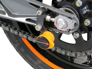Powerbronze / パワーブロンズ スイングアームプロテクターキット, ブラック プラスチック KTM 125 DUKE, 17-19,390 DUKE, 17-19 | 514-KT102-003