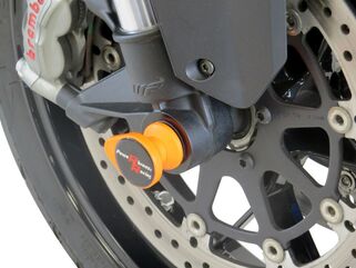 Powerbronze / パワーブロンズ フォークプロテクター グリーン プラスチック KTM 1290 SUPER DUKE GT, 16-18 | 518-KT101-011