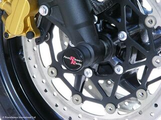 Powerbronze / パワーブロンズ フォークプロテクター ブラック プラスチック TRIUMPH ストリートトリプル,ストリートトリプル R, 13-16 | 518-T104-003