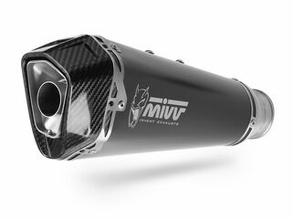 MIVV / ミヴマフラー SPORT Full sys. 2x1 Muffler DELTA RACE STEEL BLACK WITH CATALYZER CONVERTING KIT For KAW | K.044.LDRB
