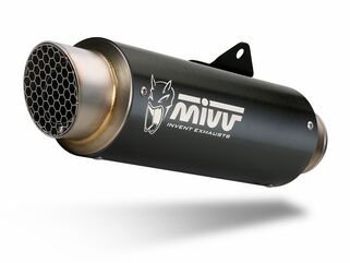 MIVV / ミヴマフラー SPORT SLIP-ON Muffler GPpro STEEL BLACK For KTM 125 DUKE | KT.019.LXBP