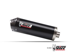 MIVV / ミヴマフラー Oval Black Stainless Steel With Carbon Cap Exhaust | KT.023.LVC