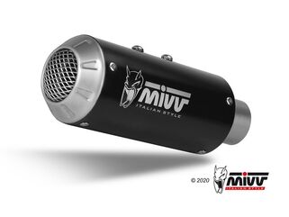 MIVV / ミヴマフラー Mk3 Black Stainless Steel Exhaust | S.056.LM3B