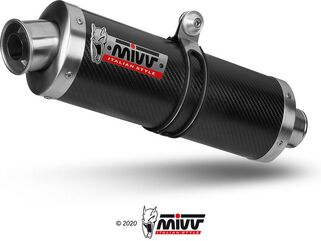 MIVV / ミヴ -SPORT OVAL- スリップオン カーボン for YAMAHA YZF 1000 R1 (98-01) | Y.001.L3