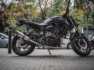 GPR / ジーピーアール Original For Yamaha Mt-07 2017/20 E4 Homologated Full Exhaust Catalized Gp Evo4 Titanium | E4.Y.190.CAT.GPAN.TO