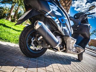 GPR / ジーピーアール Exhaust System Kymco People 200 GTI 2010/14 Homologated slip-on exhaust catalized Evo4 Road | KYM.2.CAT.EVO4