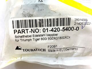 TOURATECH / ツラーテック フォールディングシフトペダル（ステンレス） Triumph Tiger 800 / 800 XC / 800XCx | 01-420-5400-0