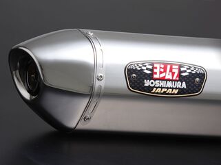 Yoshimura JMCA Slip-On R-77J SV650/SV650X 22 (ABS), Stainless cover, Stainless end | 110-119-5V50