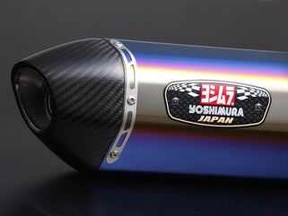 YOSHIMURA / ヨシムラ JMCA スリップオン R-77S GSX250R (STBC) - チタン ブルー カバー カーボン エンド | 110-139-5W80B