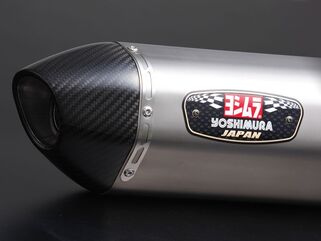 Yoshimura Slip-on Type-E R-77J SV650/SV650X 16- , Satin Finish cover, Carbon end | 170-169-5W31