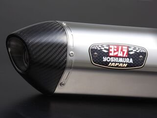 Yoshimura Slip-on Type-E R-77J SV650/SV650X 16-, Stainless cover, Carbon end | 170-169-5W51