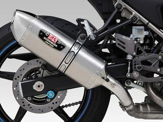 Yoshimura JMCA Slip-On R-77J SV650/SV650X 22 (ABS), Stainless cover, Stainless end | 110-119-5V50