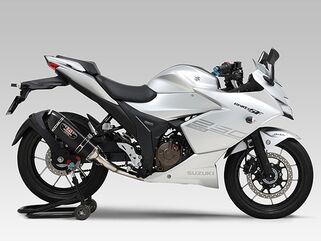 Yoshimura / ヨシムラ 機械曲R-77Sサイクロン カーボンエンド EXPORT SPEC 政府認証 | 110A-12A-5130