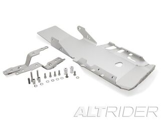 Altrider / アルトライダー Skid Plate for the BMW R 1200 GS Water Cooled - Silver - With BMW Crash Bars Installed | R116-1-1203