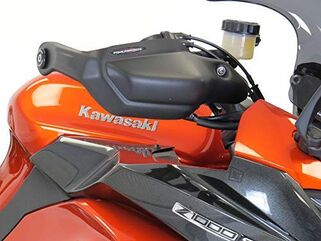 Powerbronze / パワーブロンズ ハンドガード KAWASAKI ,Z1000SX, 17-19, マット ブラック | 380-K101-070