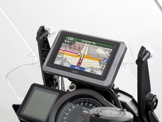 SW-MOTECH / SWモテック QUICK-LOCK（クイックロック） GPS マウント ブラック ショックアブソーベント | GPS.04.646.10000/B