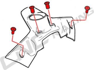 CNC Racing / シーエヌシーレーシング Screws Key Guard Ducati Sbk Panigale Series, ゴールド | KV340G