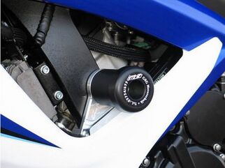 GSGモトテクニック クラッシュパッドセット マウンティングプレート ブラックアノダイズド Suzuki GSX-R 600 / GSX-R 750 (2006-2007) | 7549450-S33-SH