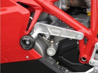 GSGモトテクニック クラッシュパッドセット マウンティングプレート ブラックアノダイズド Ducati 848 (2008 -) mounting on carrier plate | 3549350-D14-SH