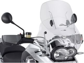 GIVI / ジビ Airflow Sliding Windscreen for BMW R 1200 GS 04-12, HxW max 54x54 cm, 12 cm sliding, brackets included | AF330