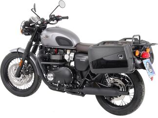 ヘプコ＆ベッカー サイドキャリア パーマネントマウント クロム Triumph Bonneville T 100 / ブラック from 2017 | 6537559 00 02