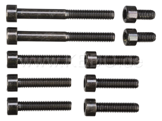 Kedo Replica M6 Allen Screw Set for Cylinder Cylinderhead +, 8.8, Black Zinc Coated | 42015S
