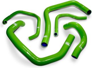 サムコスポーツ / Samco Sport Kawasaki ZX 6R (C1 / C2) 2005 - 2006 5 ピース シリコンラジエーター クーラントホースキット | KAW-7-GN