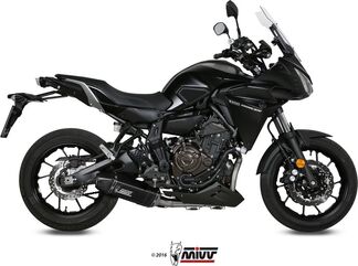 MIVV / ミヴマフラー SPORT Full sys. 2x1 Muffler SPEED EDGE STEEL BLACK WITH CATALYZER CONVERTING KIT For YAM | Y.058.LRB