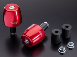 ABM / エービーエム basicCap handlebar ends, カラー: ブルー | 100351-F14