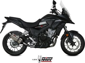 MIVV / ミヴ SPORT SUONO SLIP-ON Muffler STAINLESS STEEL for HONDA CB 500 X 2017 ECE approved (Euro4) | H.067.L7