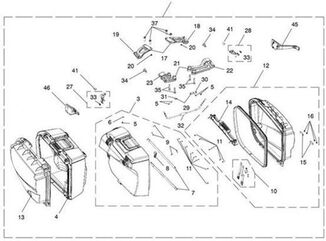 TRIUMPH / トライアンフ Base Assy Pannier Recessed RH | T2356836