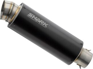 SHARK / シャークマフラー SRC 4 slip on exhaust (4-1) super short, Black, Round | 845079