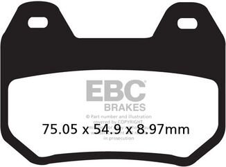 EBCブレーキ UK製ケブラー オーガニックFAシリーズ ブレーキパッド リア右側用 | FA304