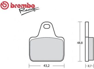 Brembo / ブレンボ キャリパー用リアシンタードブレーキパッド | 07787470