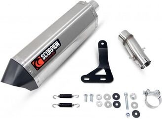 Scorpion Mufflers Serket Parallel Slip-on Brushed Stainless Steel Sleeve. Fits with panniers | RTR92SEO