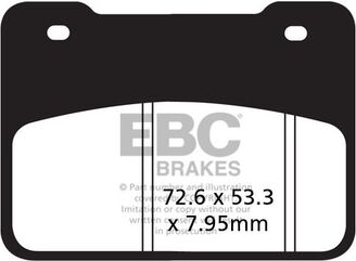 EBCブレーキ SFA シリーズ スクーター オーガニック パッド フロント左側用 | SFA627