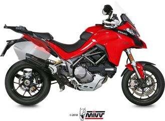 MIVV / ミヴ SPORT SUONO SLIP-ON Muffler BLACK STAINLESS STEEL for DUCATI MULTISTRADA 1260 2018 NOT approved | D.033.S9