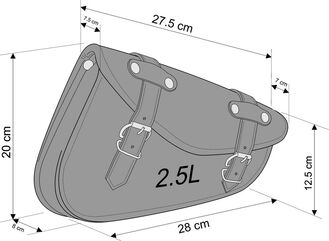 CustomAcces / カスタムアクセス Detroit Left Saddlebag, Orange | AP0003T