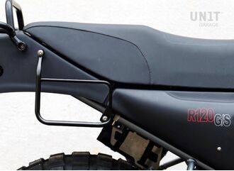 Unitgarage / ユニットガレージ Side Pannier Canvas + Subframe R 1200 GS, Black/Brown | U001+1229-Black-Brown