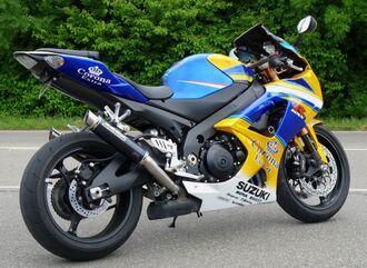 Bodis（ボディス）スリップオンマフラー 4-2 ステンレス ブラック GP1 EURO公道走行認可 for GSX-R 1000(07-08) | SGSXR1000-110