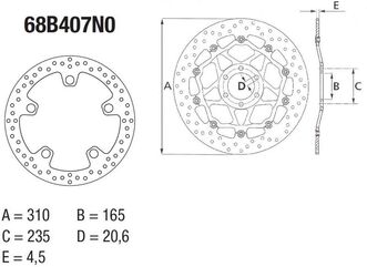 BREMBO / ブレンボ ORO (オーロ) ブレーキディスク ラウンドフィックス | 68B407N0