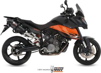 MIVV / ミヴOVAL スリップ オン カーボン　カーボンキャップ付属 for KTM 990 SUPERMOTO SMT (2009 - ) | KT.013.L3C