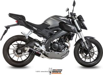 MIVV / ミヴGP スリップ オン ブラックステンレススチール for YAMAHA MT 125 (2015 - 2016) | Y.047.LXB