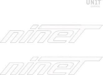 Unitgarage / ユニットガレージ NineT stickers, White | 2409-White