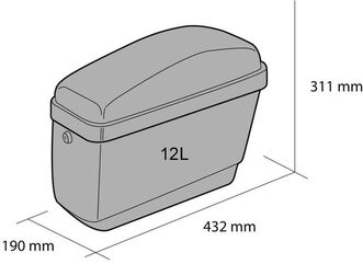 CustomAcces / カスタムアクセス Rigid Left Saddlebags Easy Model, Black | AR0007N