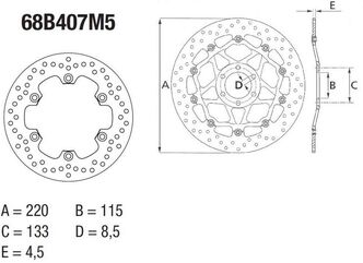 BREMBO / ブレンボ ORO (オーロ) ブレーキディスク ラウンドフィックス | 68B407M5