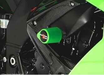 Powerbronze / パワーブロンズ バジェットクラッシュポストセット (クラッシュバー), アンバー KAWASAKI ZX10-R, 08-10 (DRILL フェアリング) | 513-K121-007
