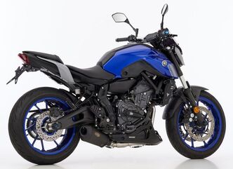 SHARK / シャークマフラー DSX-10 complete exhaust system (2-1) super short, Matt Black, Pentagonal/Conical | 841327