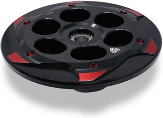 CNC Racing / シーエヌシーレーシング Slipper Clutch pressure plate MV Agusta with bearing - Bicolor, Black/Red | SP301BR