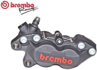 Brembo / ブレンボ 左 フロントブレーキキャリパー ブラックチタニウム WITH RED LOGO P4-40C | 20516578